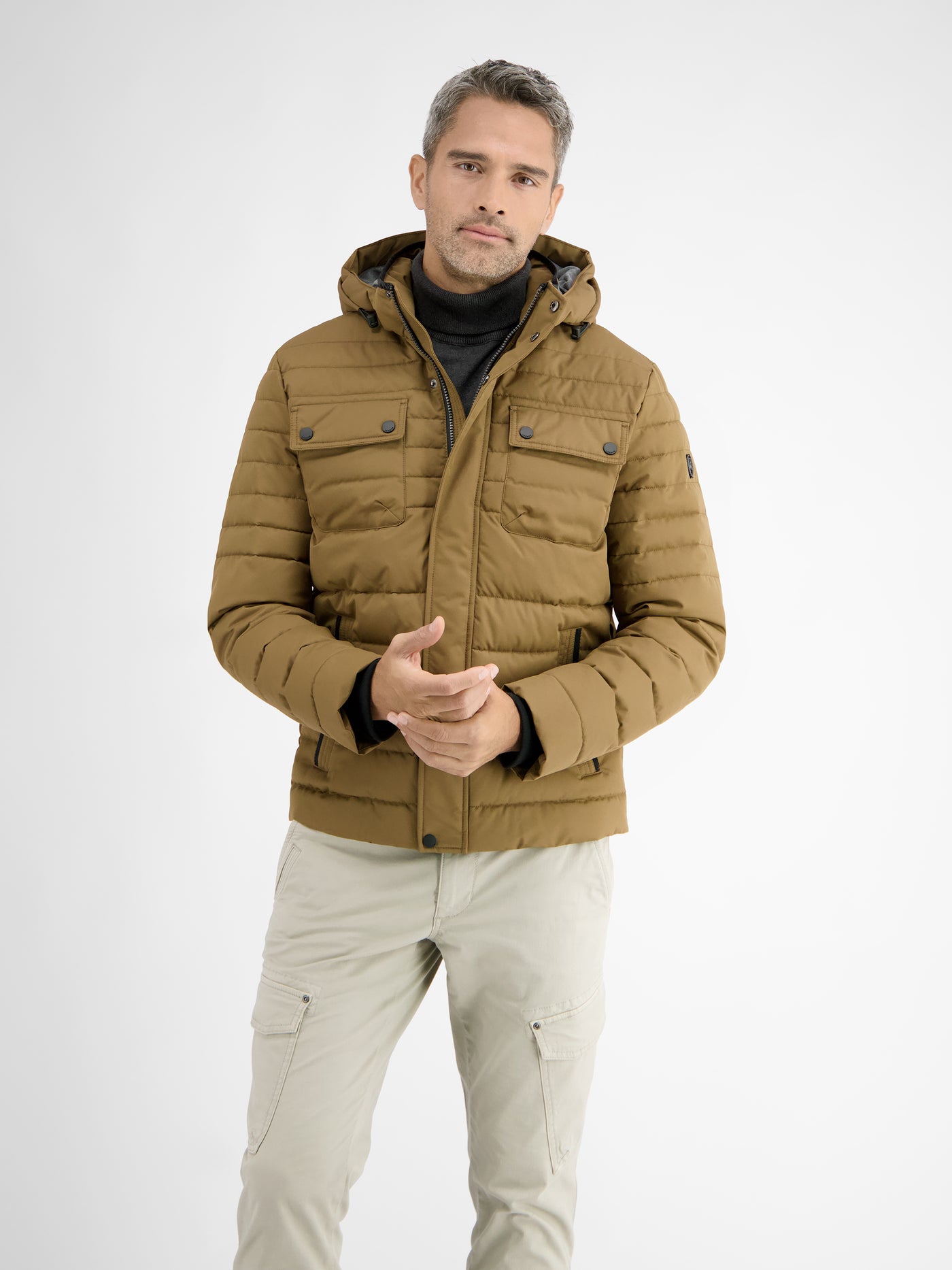 Quilted jacket with detachable hood – LERROS SHOP