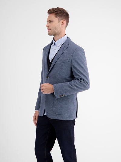 Jersey jacket with a textured pattern