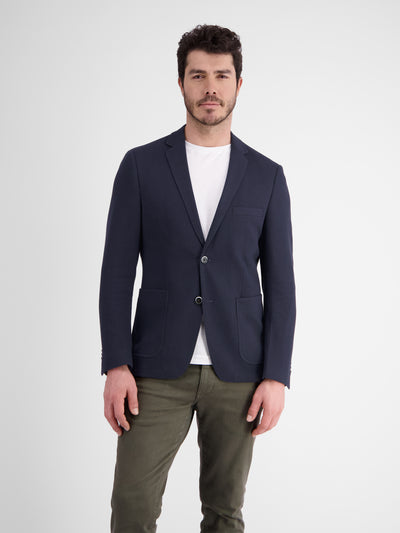 Jacket with a structured pattern. plain colors