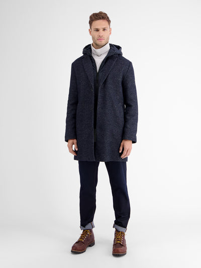 Short coat in wool look