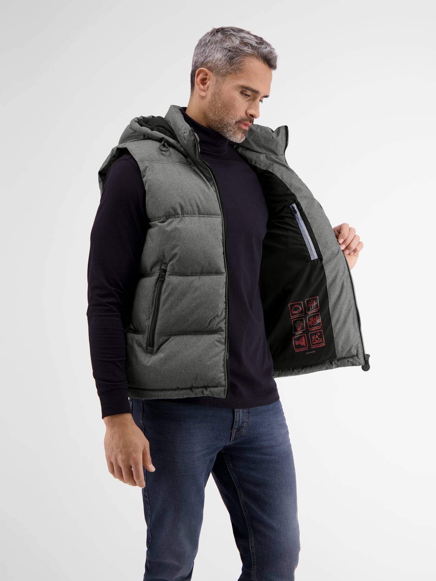 Steppweste im Woll-Look - LERROS