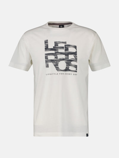 T-shirt met LERROS-print