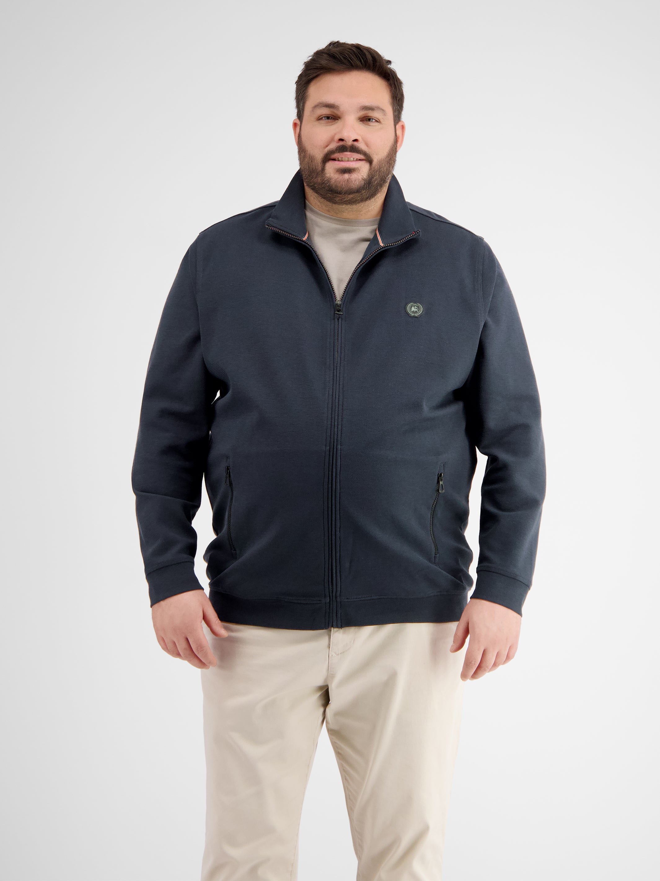 Sweatjacke in Strukturqualität - LERROS