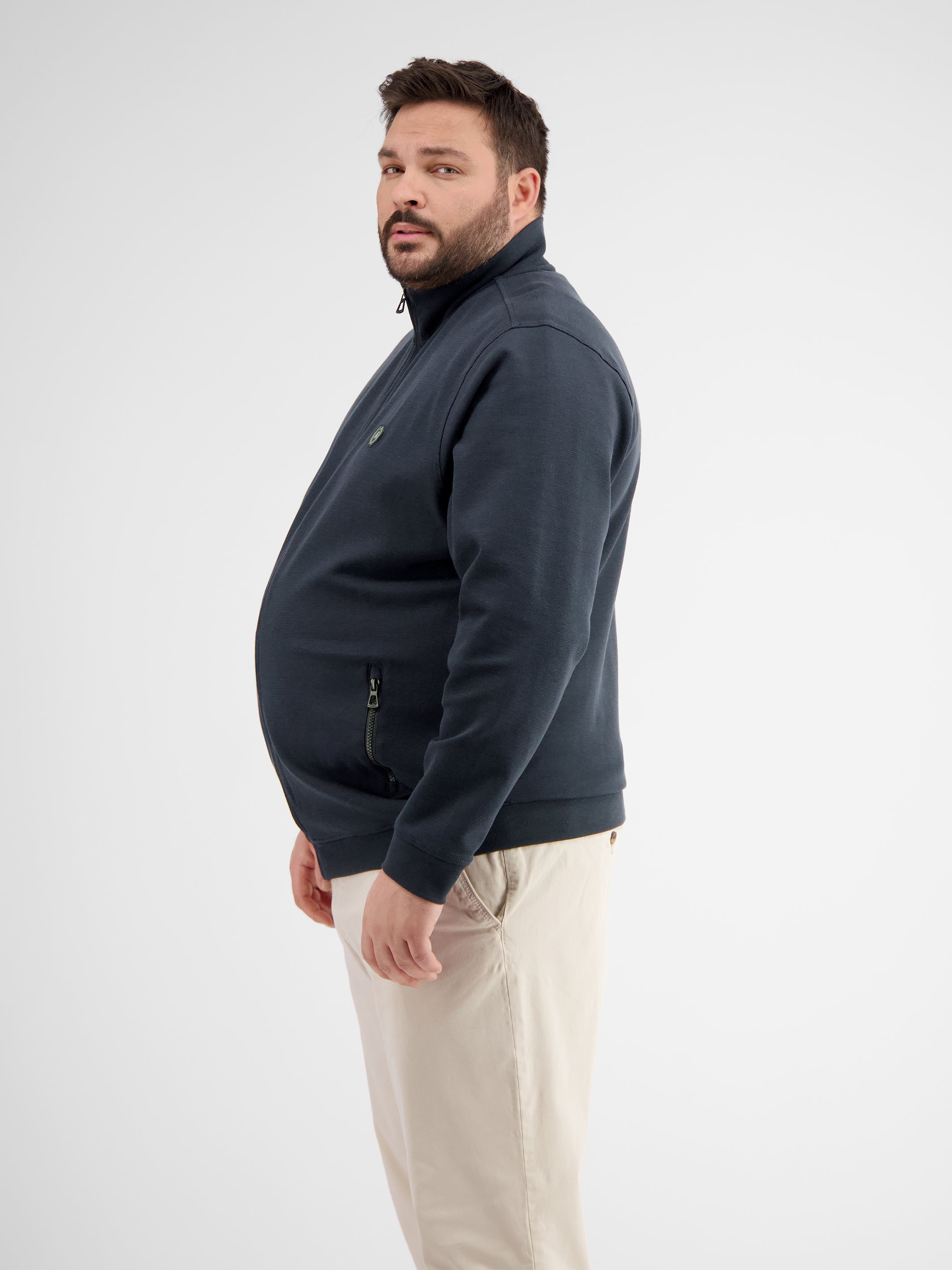 Sweatjacke in Strukturqualität - LERROS
