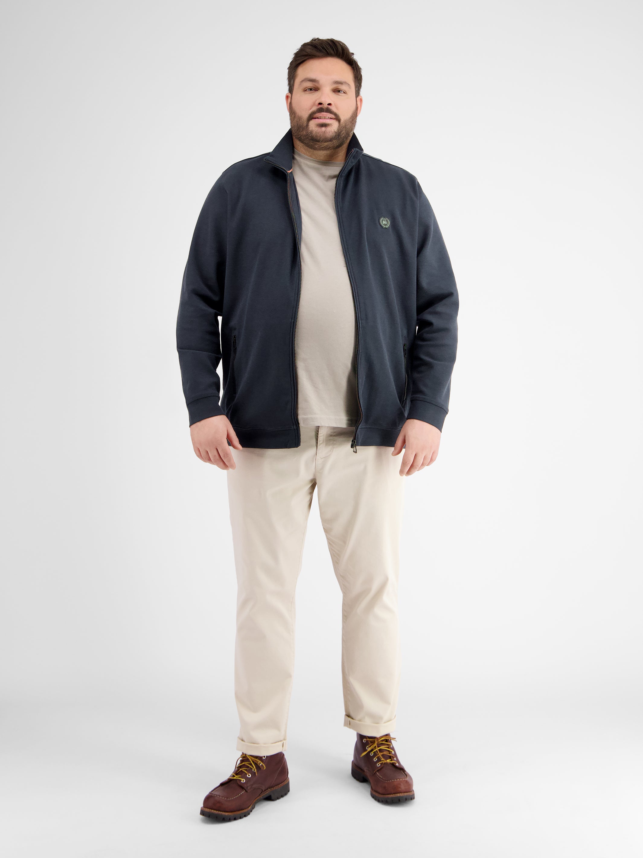 Sweatjacke in Strukturqualität - LERROS