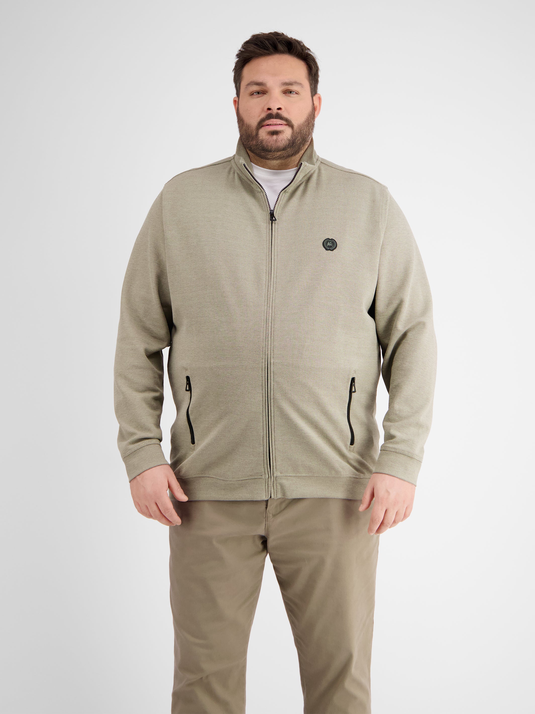 Sweatjacke in Strukturqualität - LERROS