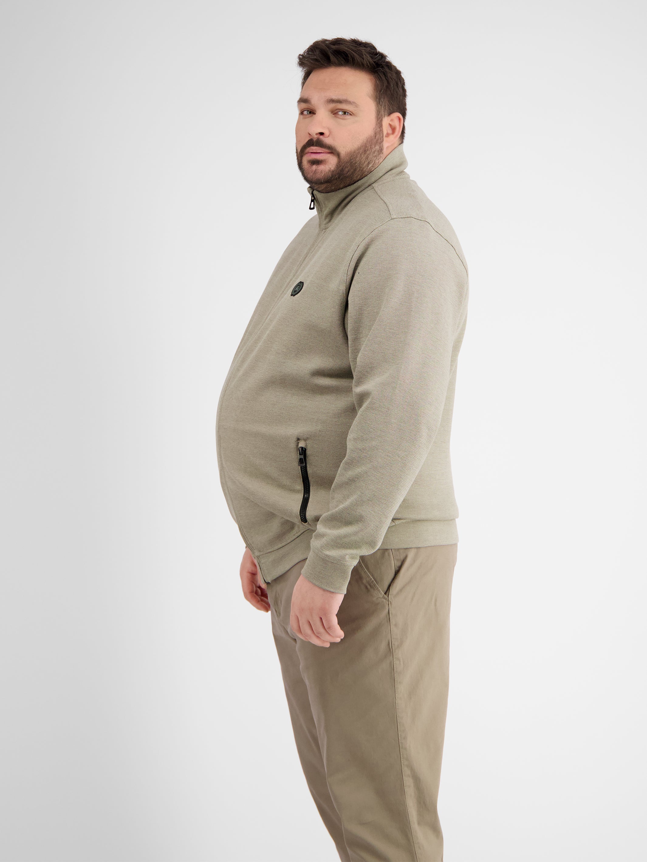 Sweatjacke in Strukturqualität - LERROS