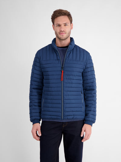 Lightweight quilted jacket with stand-up collar