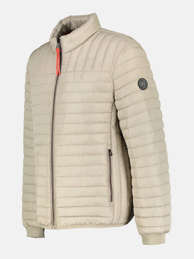 Lightweight quilted jacket with stand-up collar