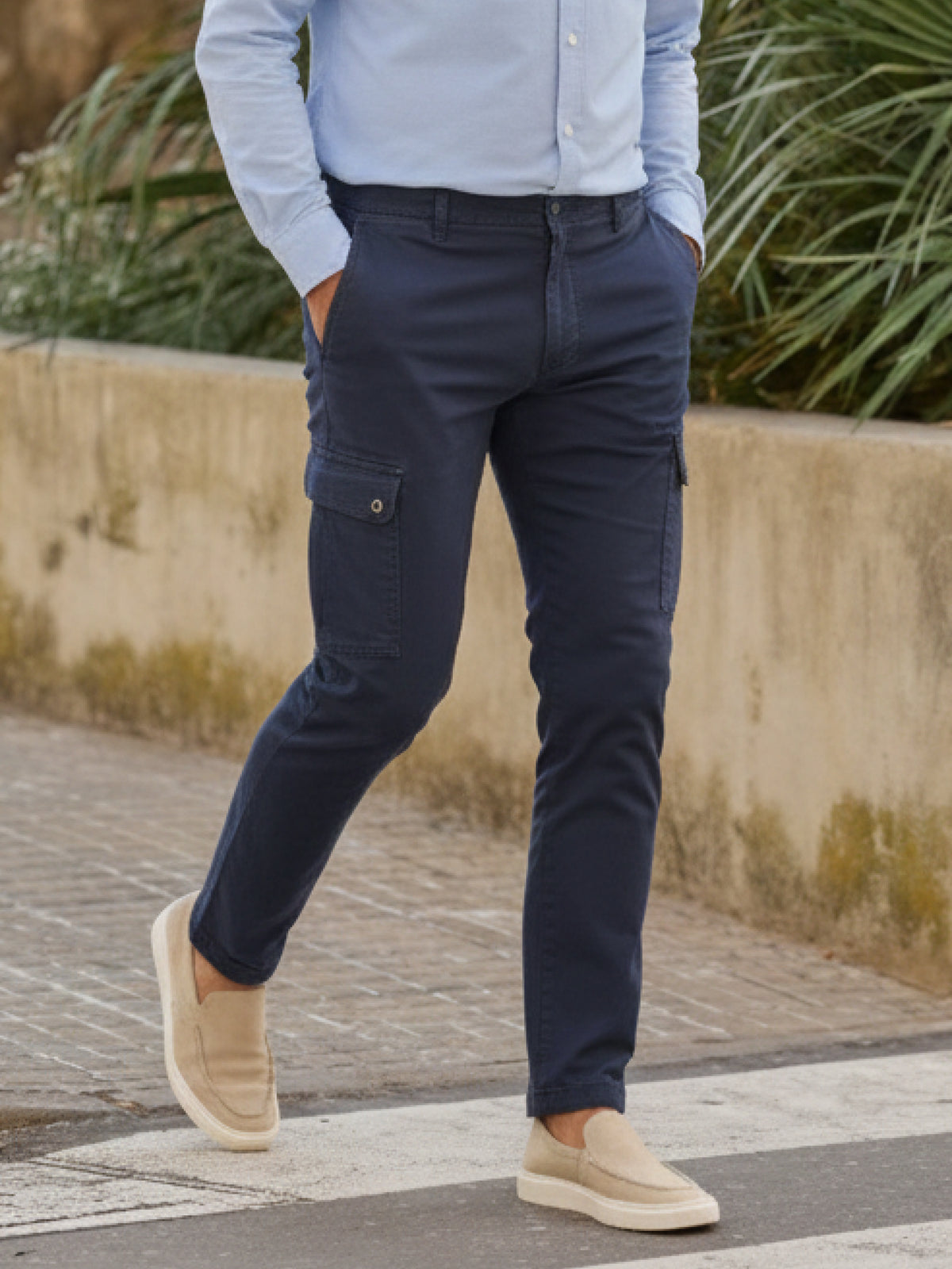 Cargo Pants FRASER, Strukturqualität, Comfort Stretch - Cargohosen