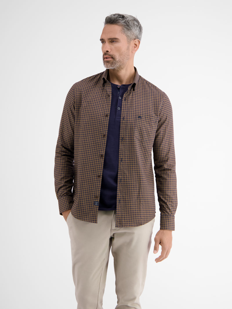 Karohemd mit Dobby-Struktur - LERROS