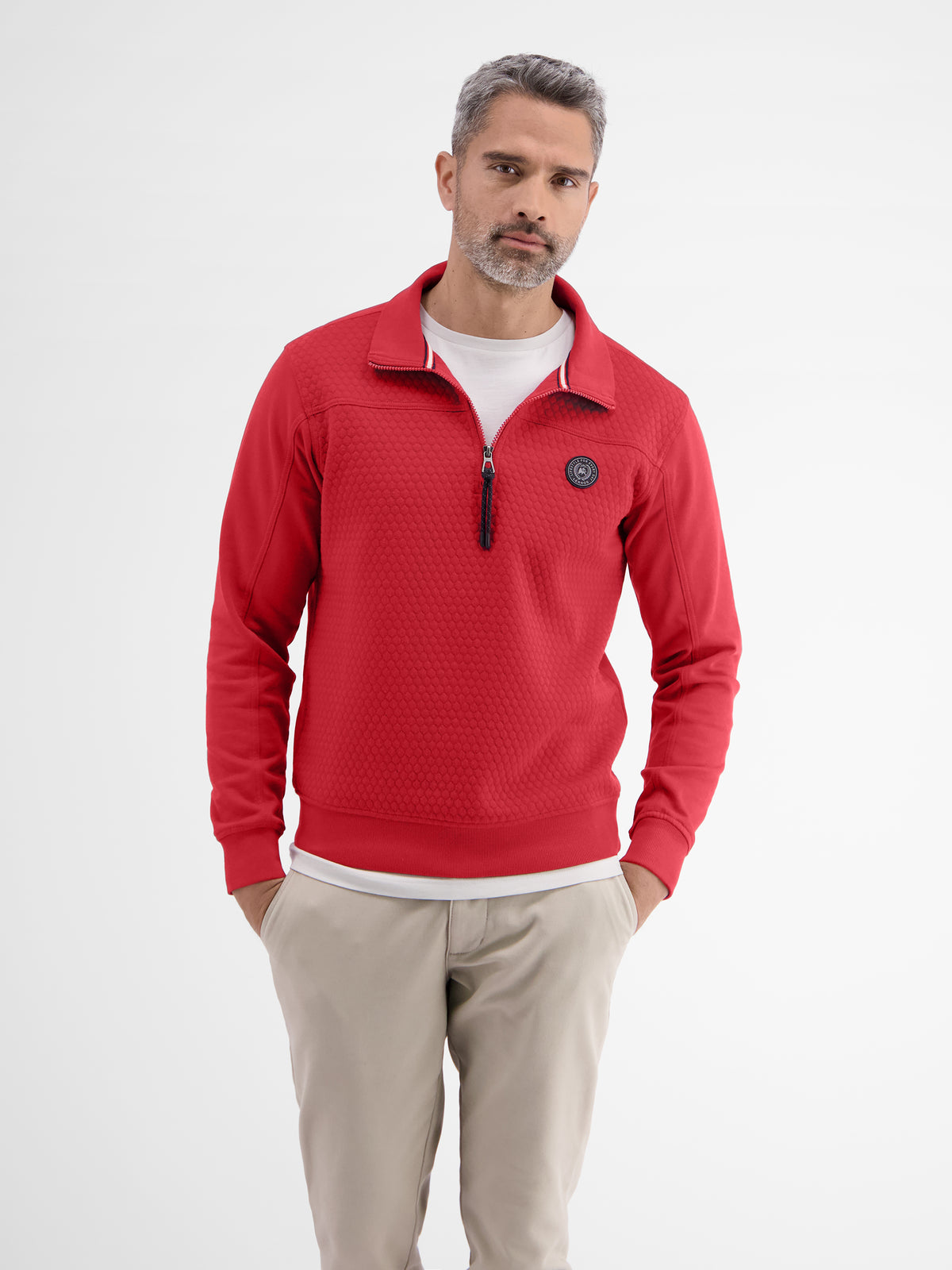 Sweat-Troyer mit dezentem Nadel-Steppmuster - LERROS