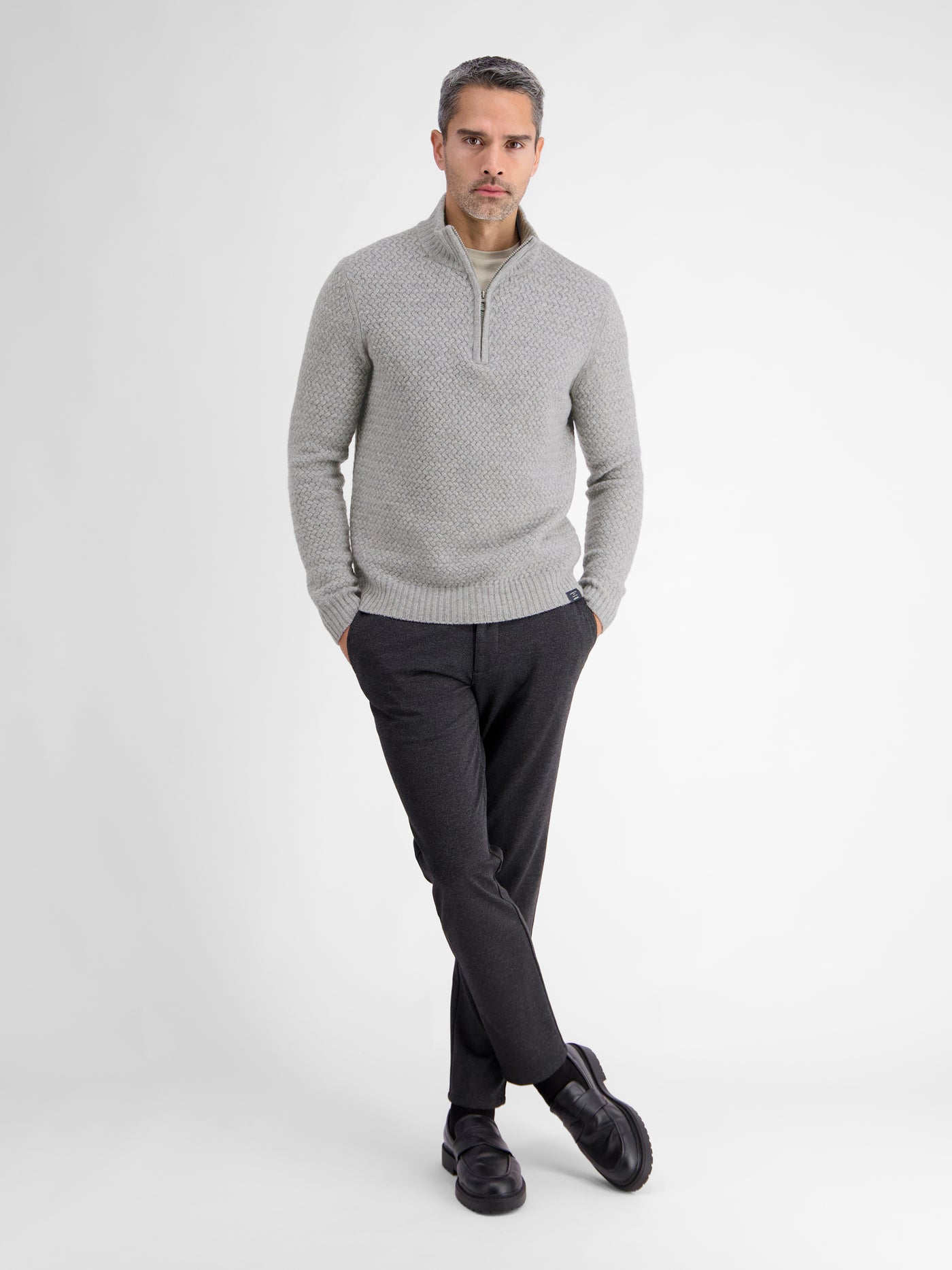 Wool cashmere troyer