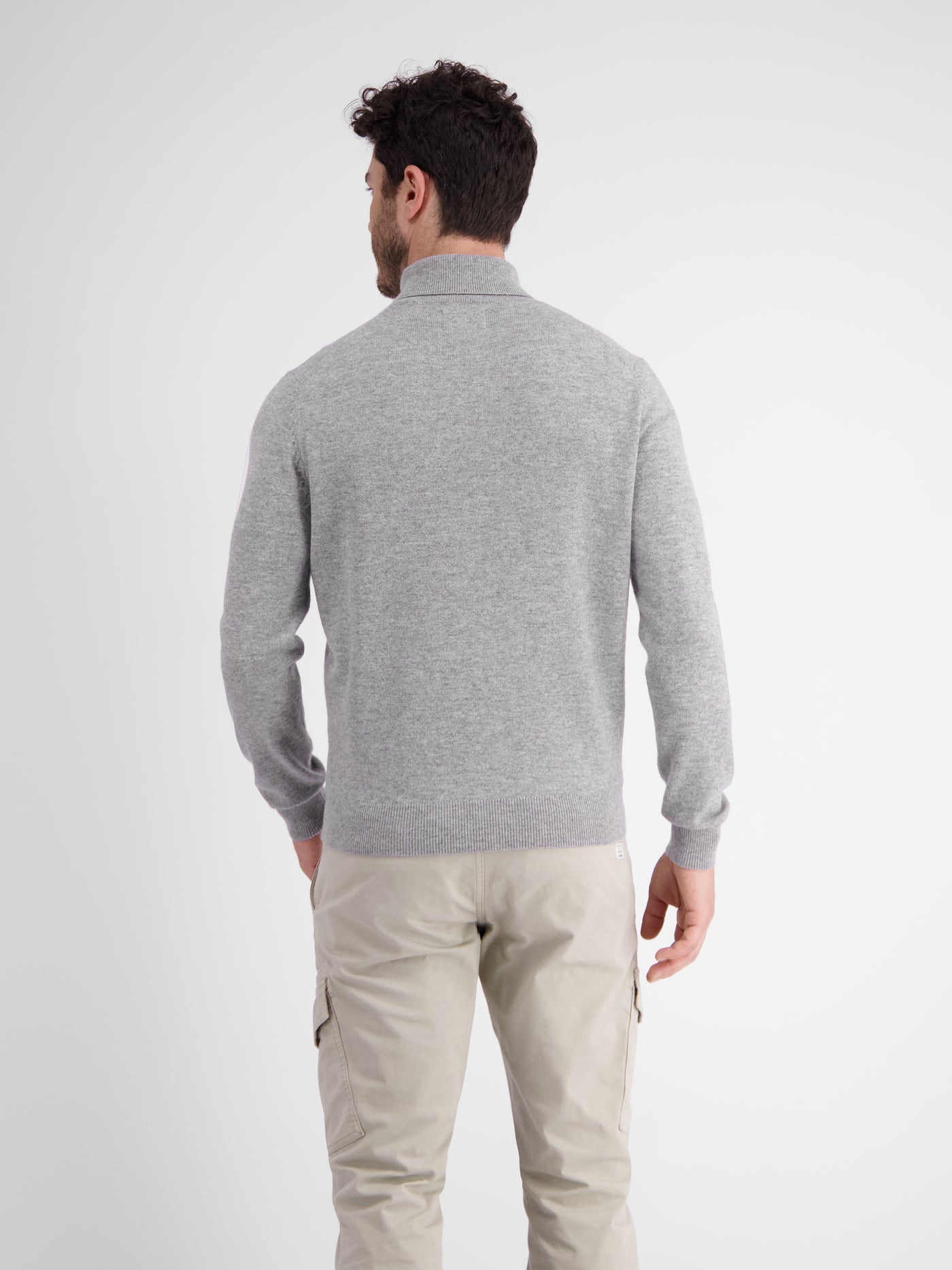 Wool cashmere turtleneck sweater
