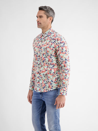 Long sleeve shirt with floral print