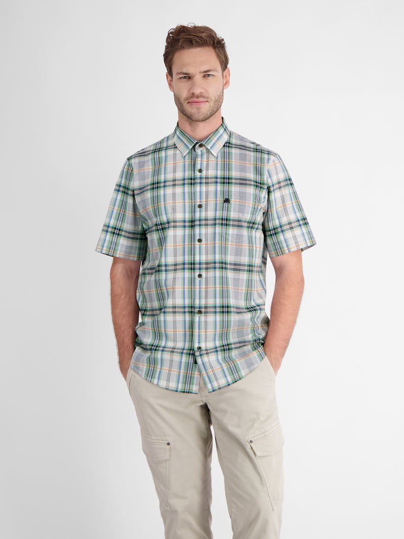 Kurzarmhemd für Herren, groß kariert - LERROS