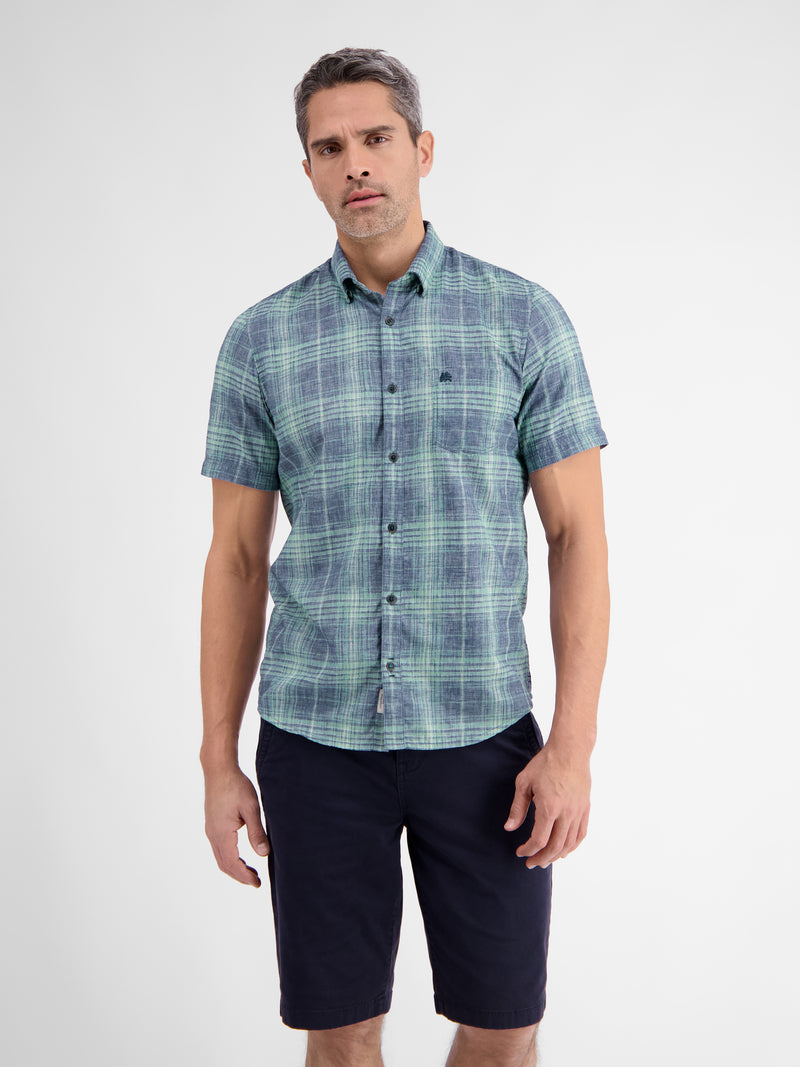 Kariertes Kurzarmhemd für Herren - LERROS