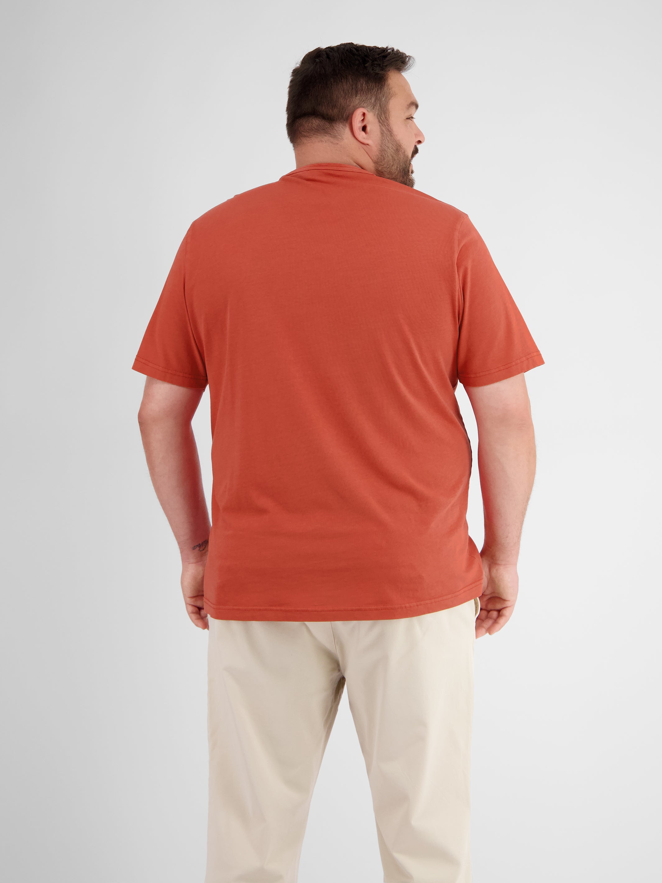 Herren-T-Shirt mit Brust-Print - LERROS