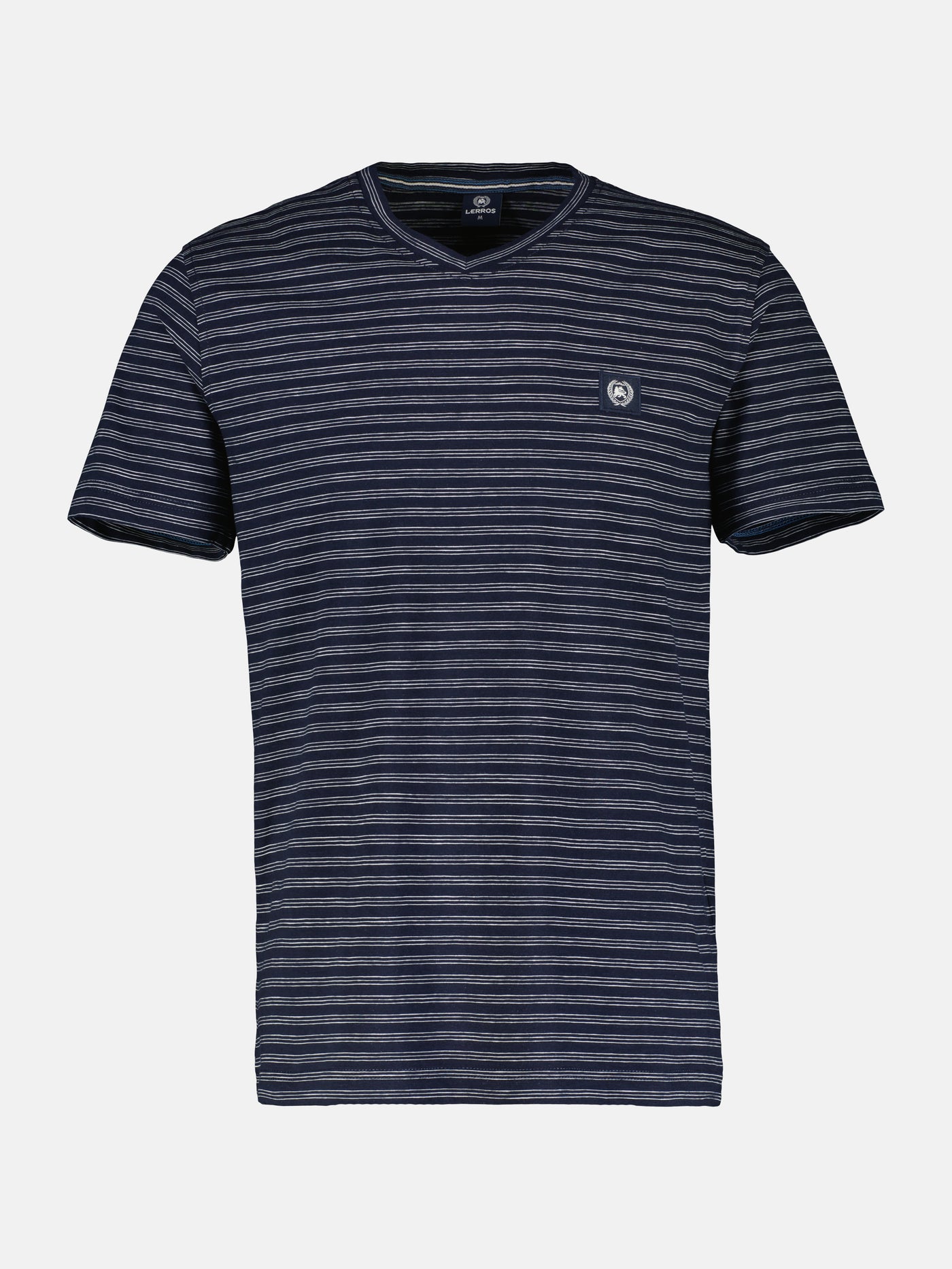 Striped V-neck T-shirt