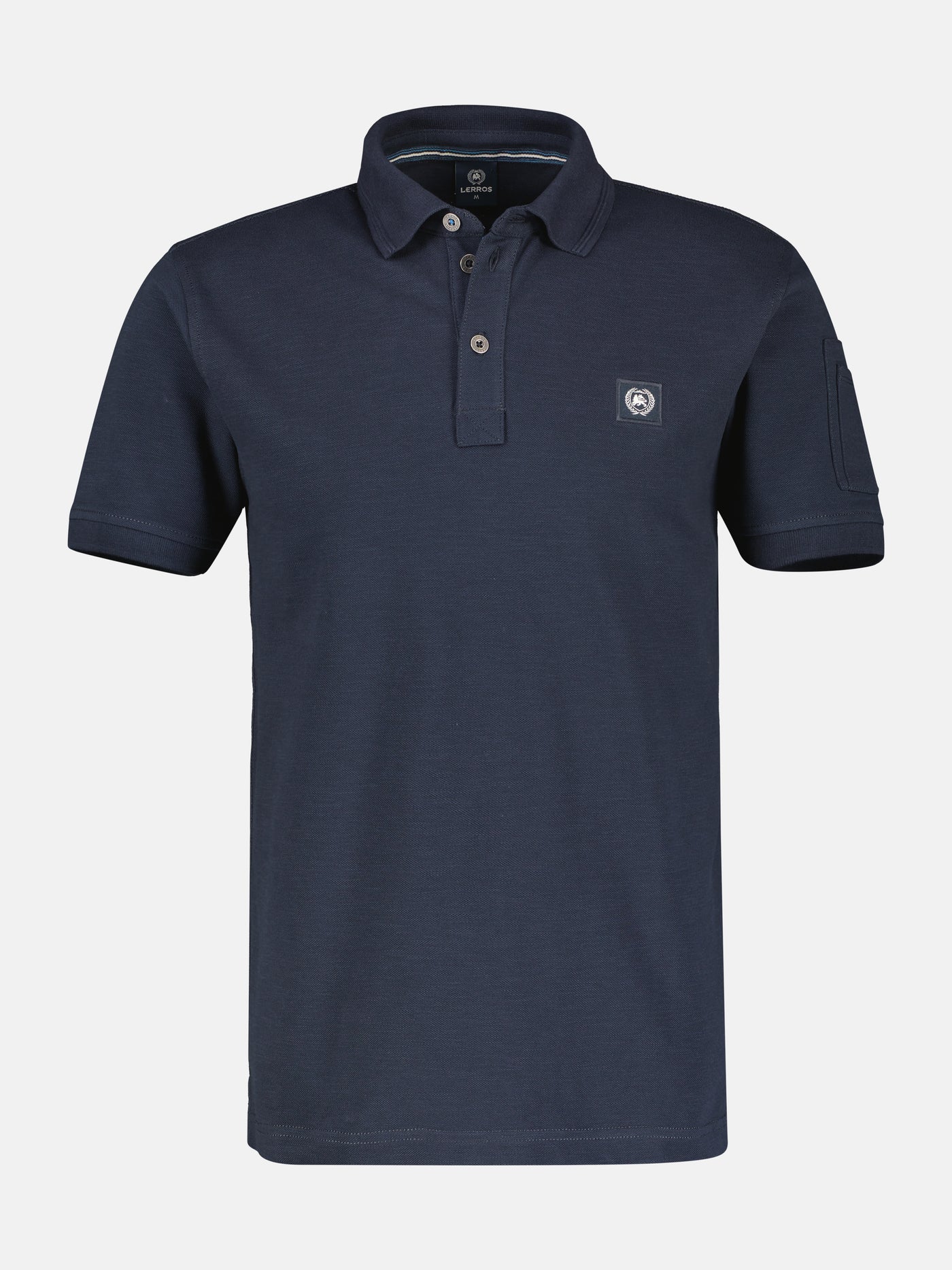 Plain-colored washed polo shirt with a stretch effect