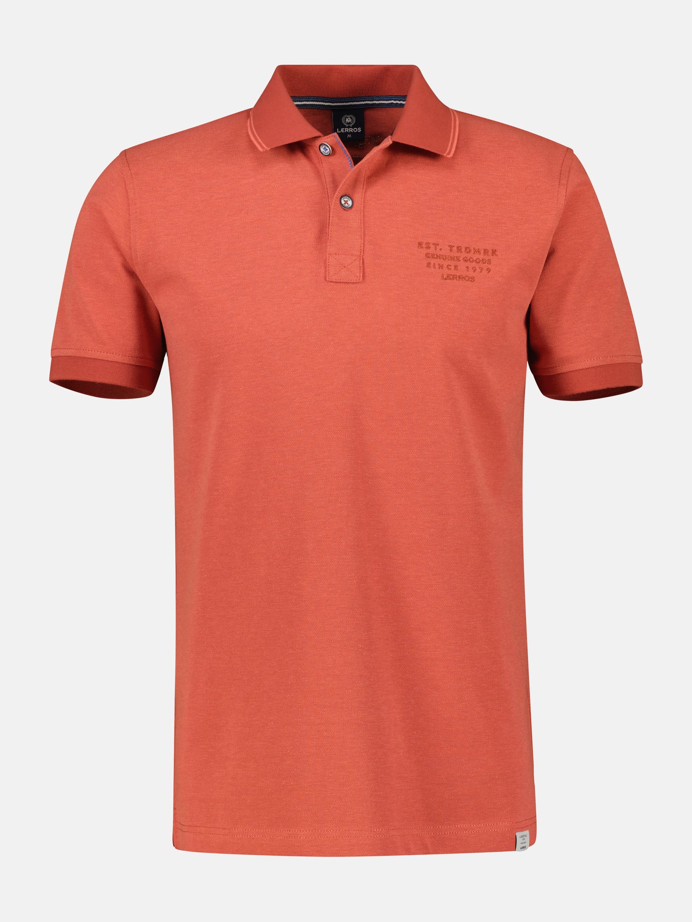 Polo shirt in a melange look