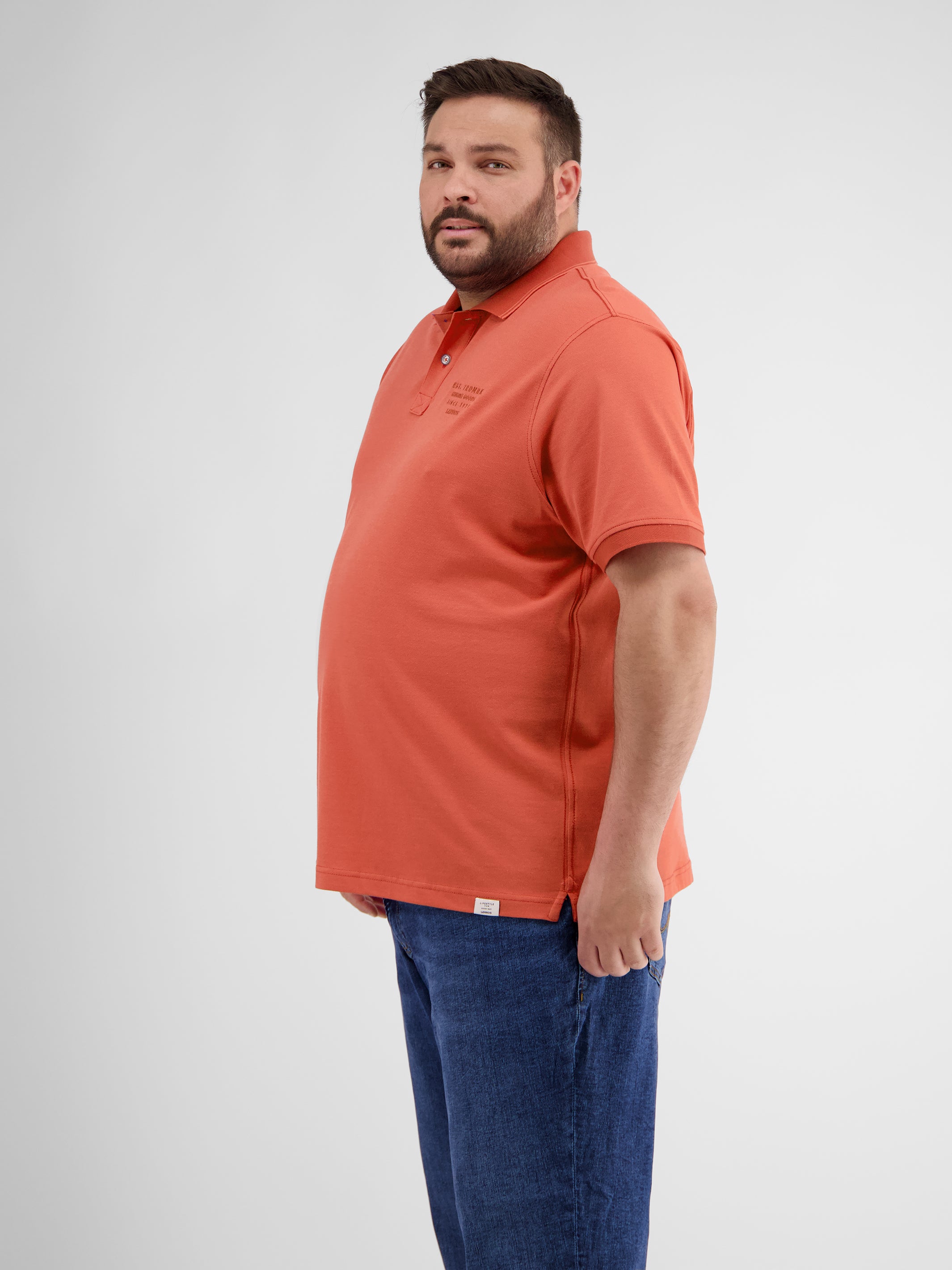 Poloshirt in Melange Optik - LERROS