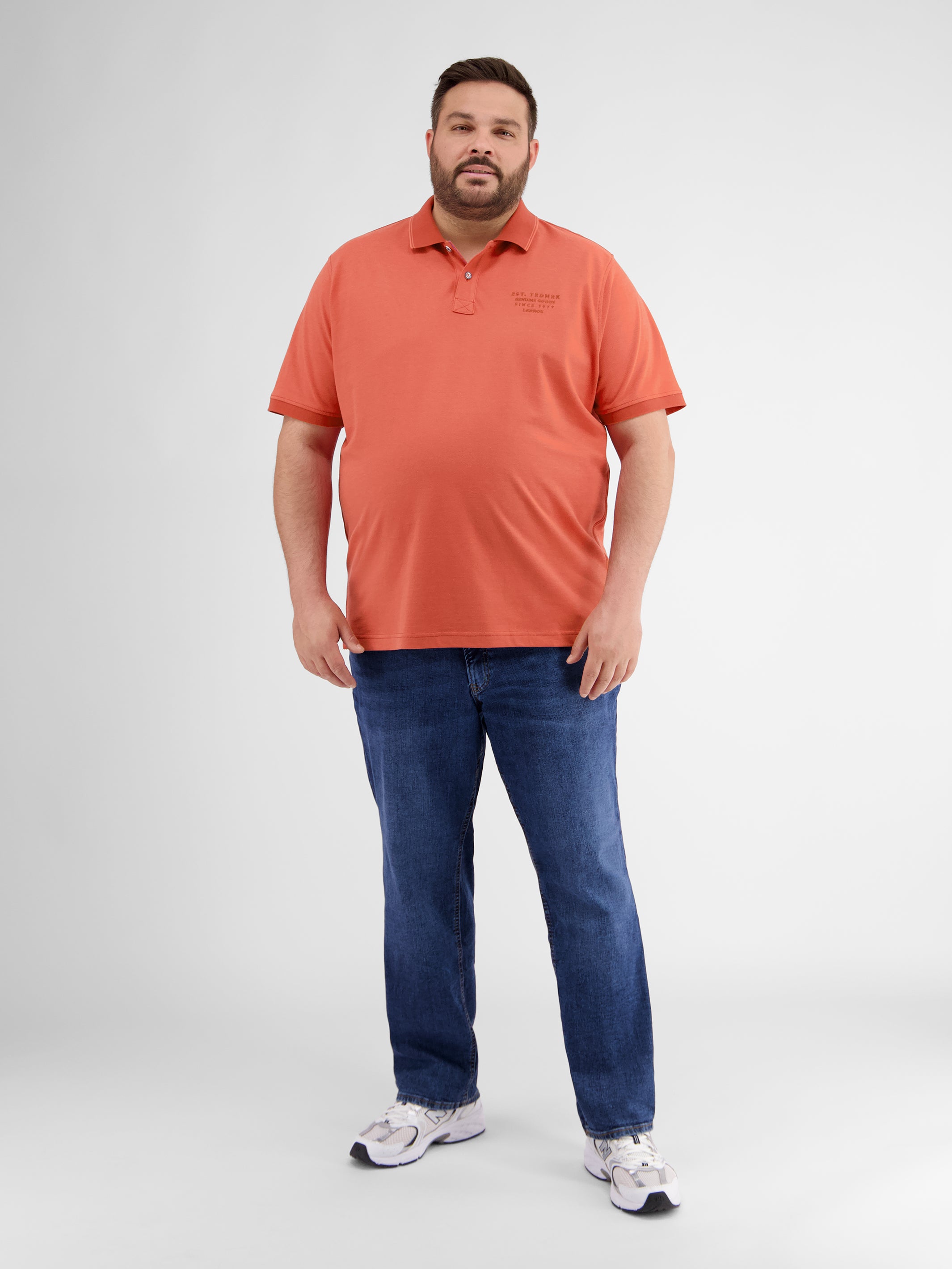 Poloshirt in Melange Optik - LERROS