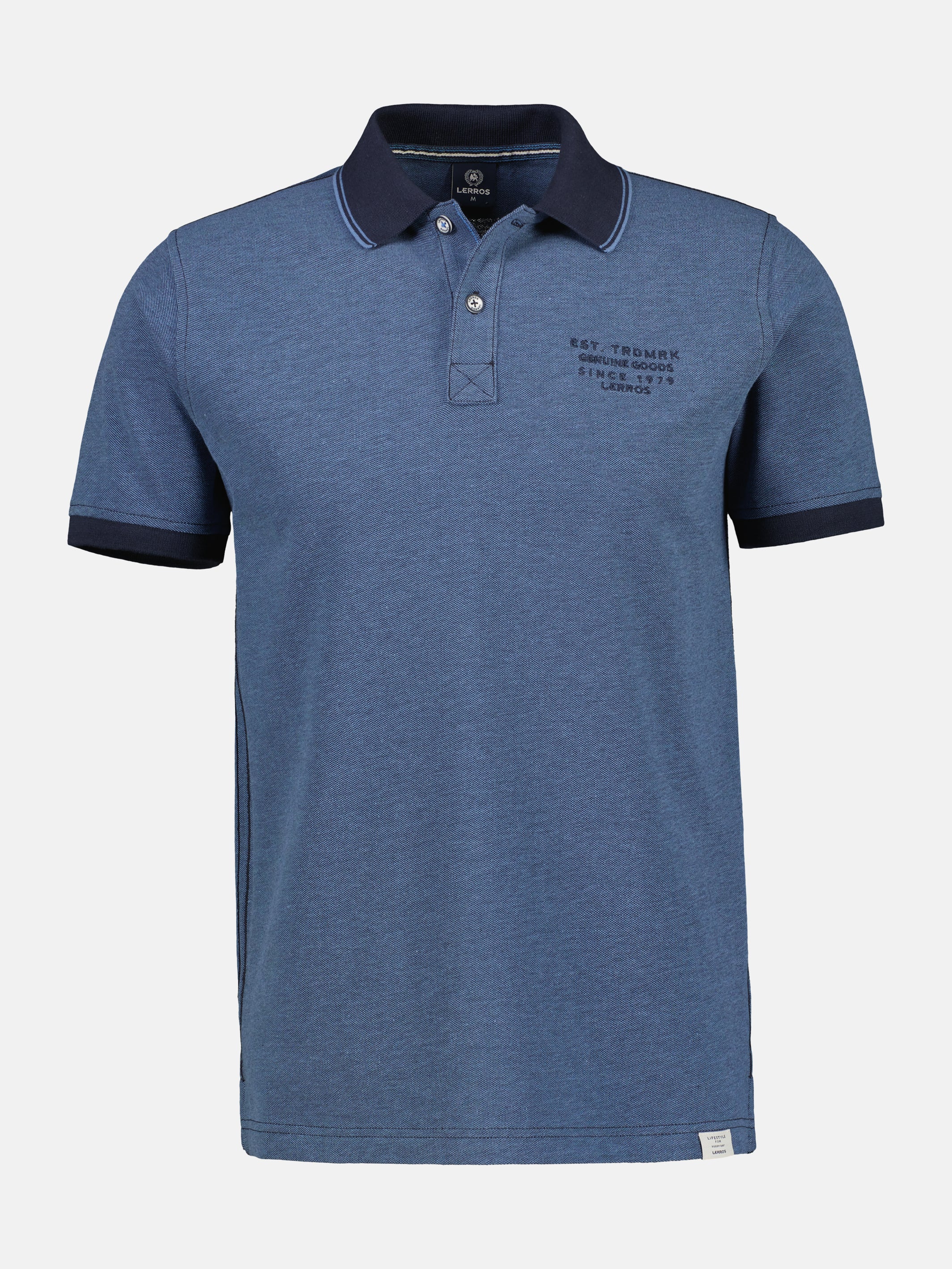 Poloshirt in Melange Optik - LERROS