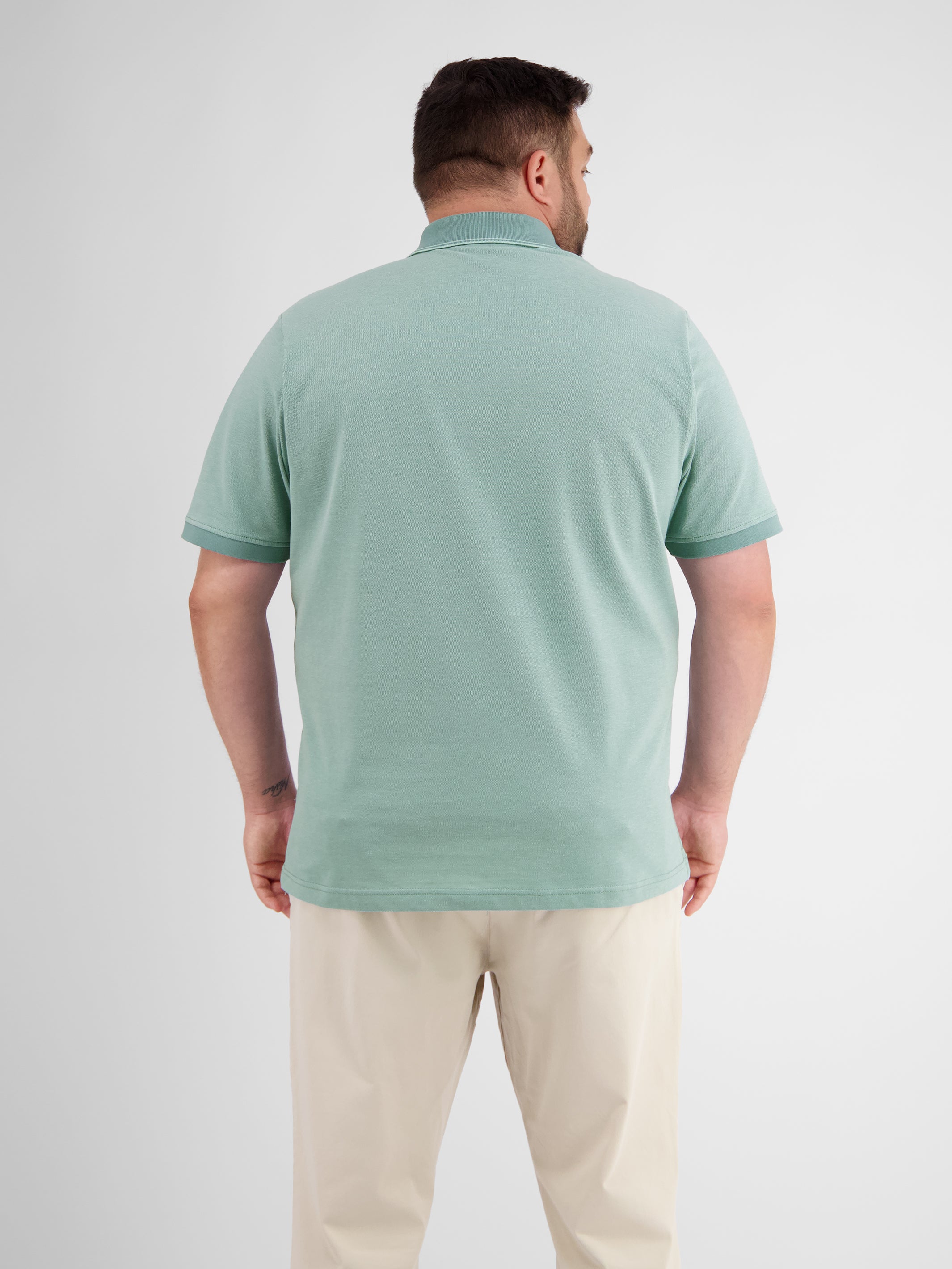 Poloshirt in Melange Optik - LERROS