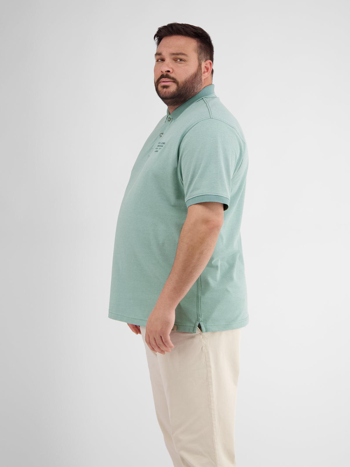 Poloshirt in Melange Optik - LERROS