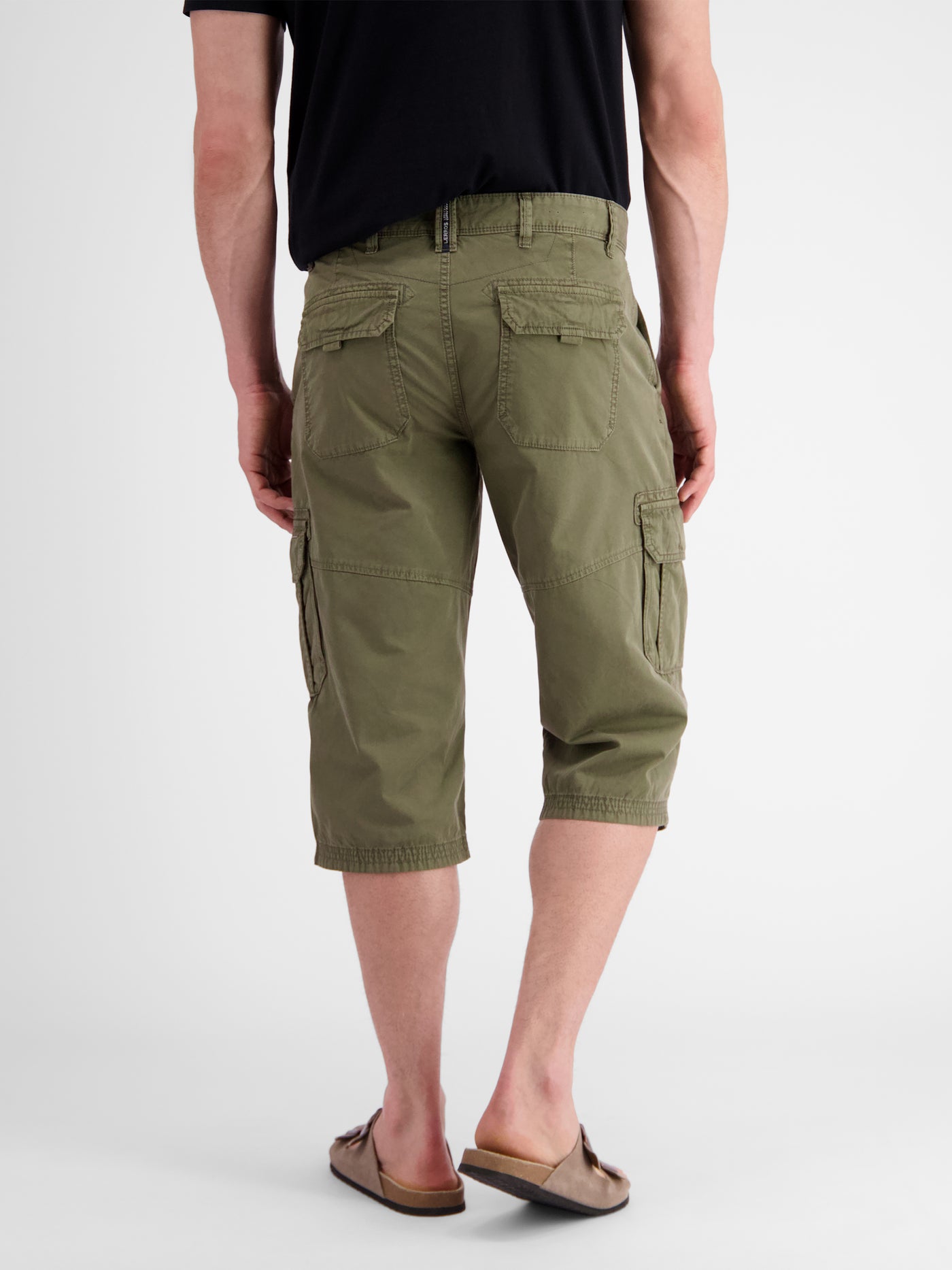 Long cargo Bermuda shorts with patch pockets
