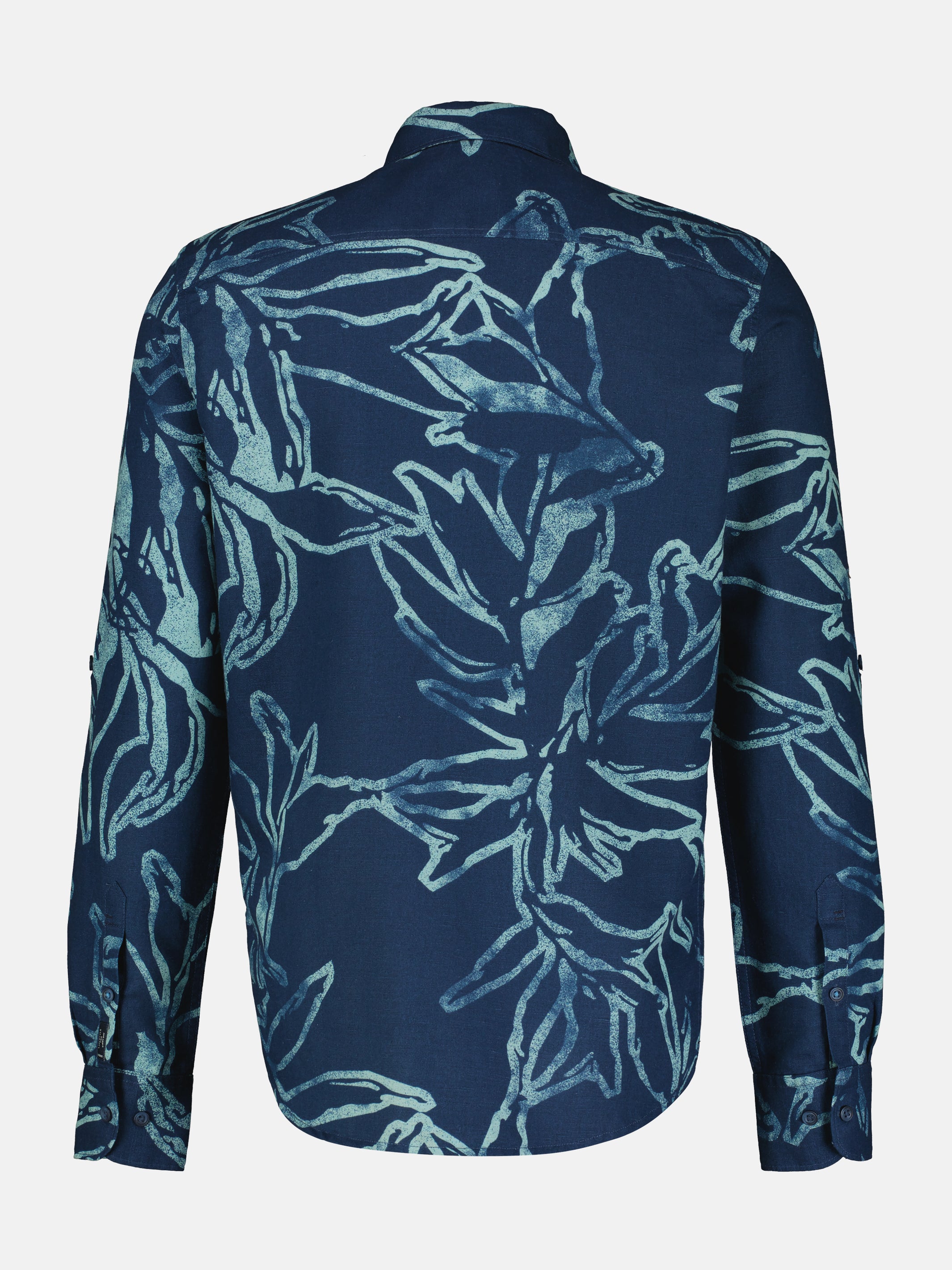 Herren Langarmhemd mit sommerlichem Print - LERROS