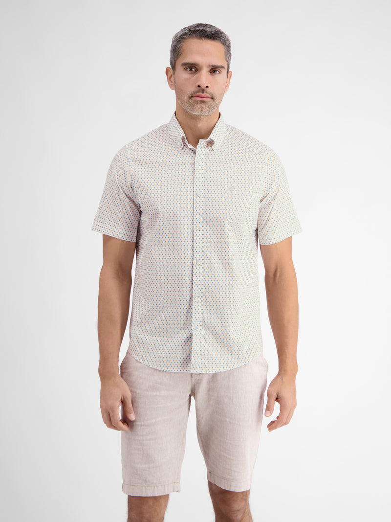 Kurzarmhemd mit geometrischem Muster - LERROS