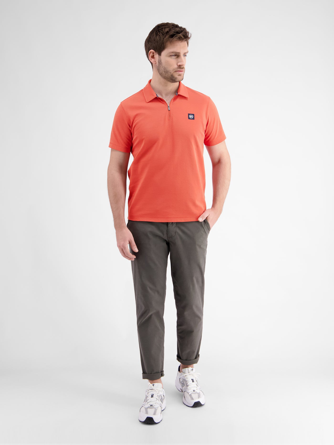 Poloshirt für Herren mit Reißverschluss in Cool & Dry Qualität