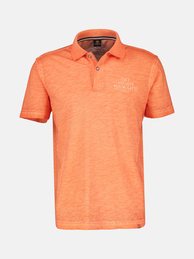 Polo shirt with chest print
