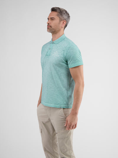 Polo shirt with a casual chest print