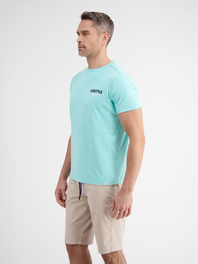 Men's T-shirt with chest and back print