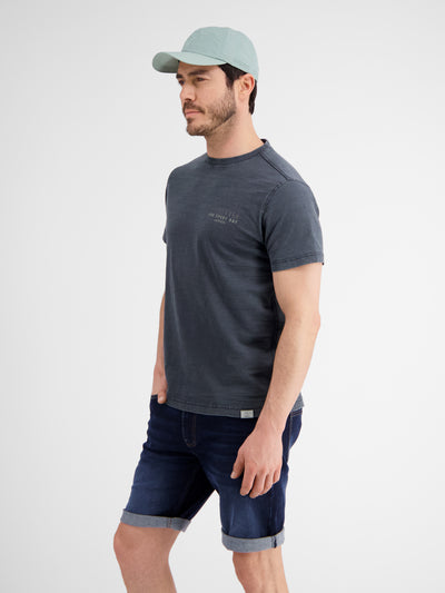 Men's T-shirt with chest and back print