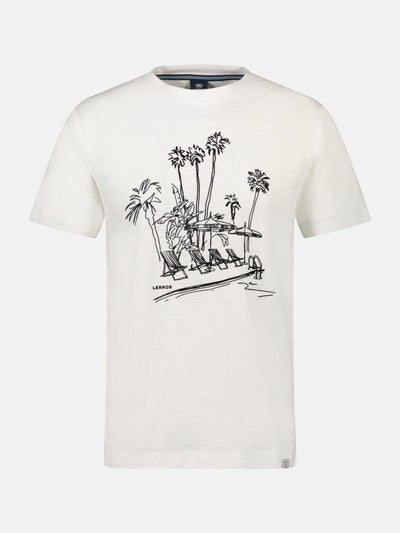 Herren T-Shirt, manuell designter Frontprint