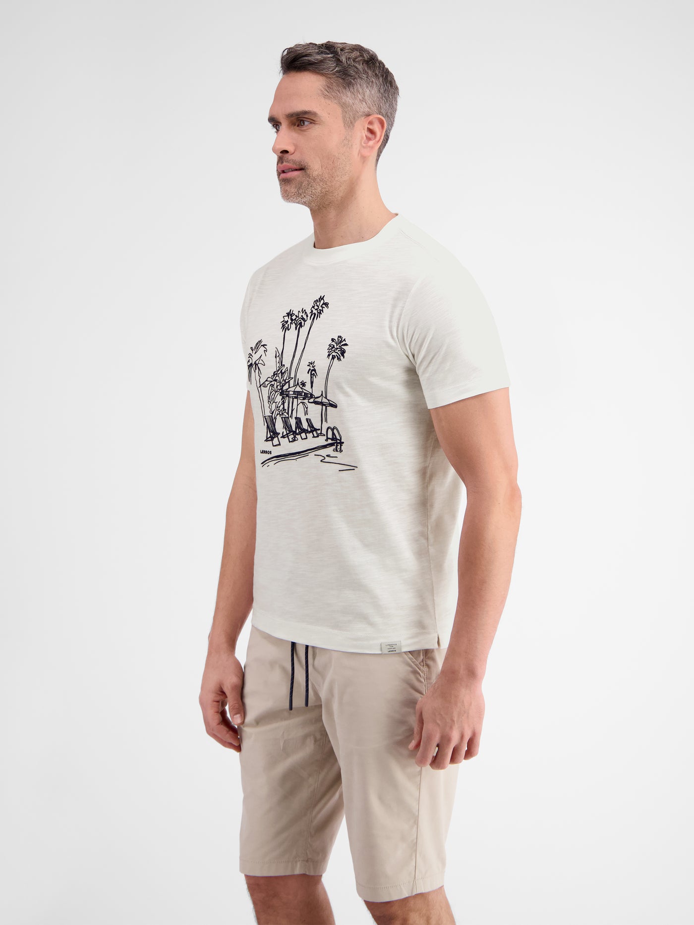Men's T-shirt, manually designed front print