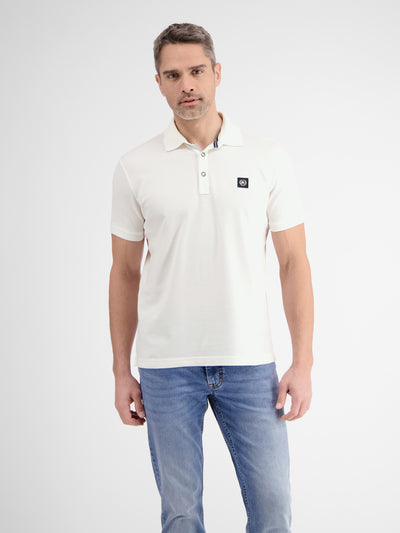 Men's polo shirt with stretch content, plain colour