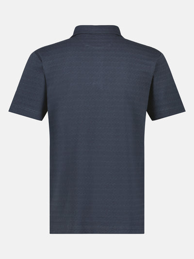 Men's polo shirt, tonal summery pattern