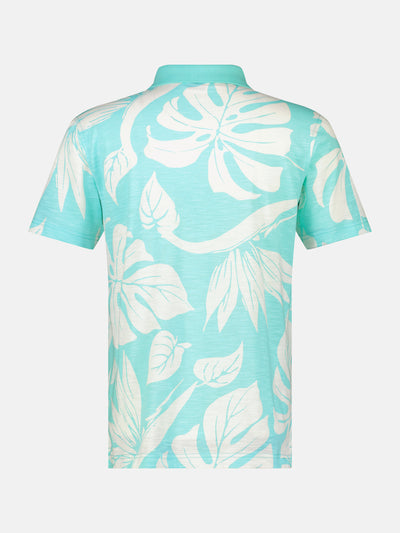 Hawaiian style polo shirt