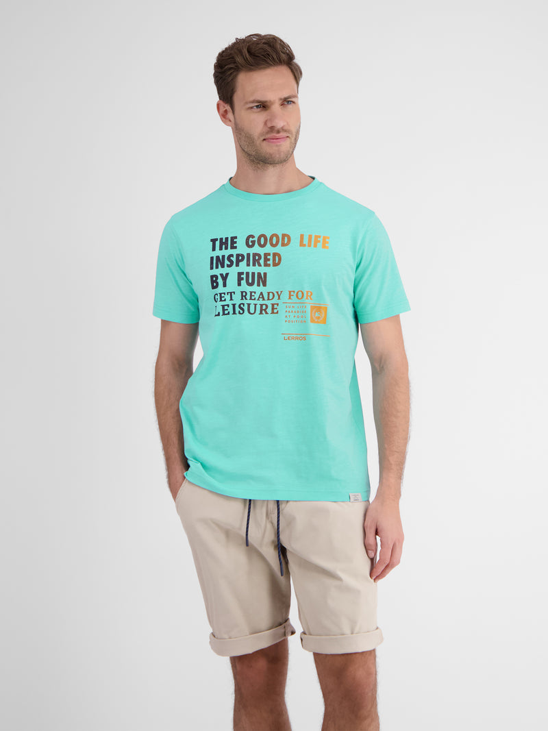 Herren T-Shirt mit Frontprint - LERROS