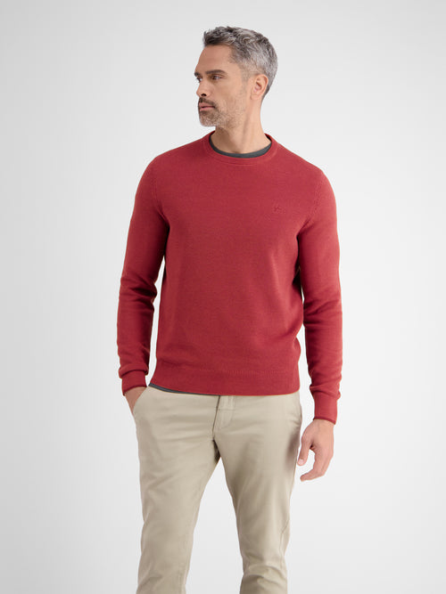 Lerros Leichter Strickpullover mit schmaler Rippstuktur