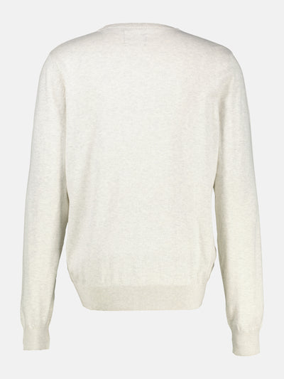 Rundhalspullover in Flachstrickqualität - LERROS