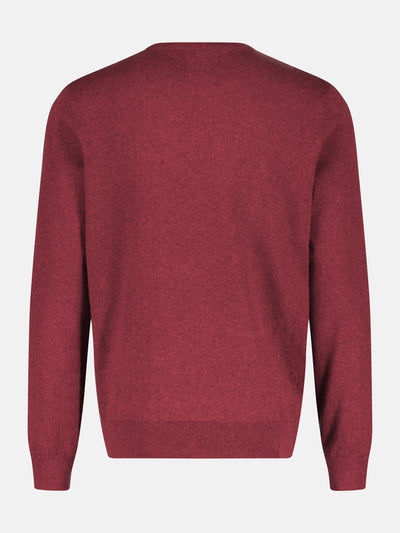 Rundhalspullover in Flachstrickqualität - LERROS