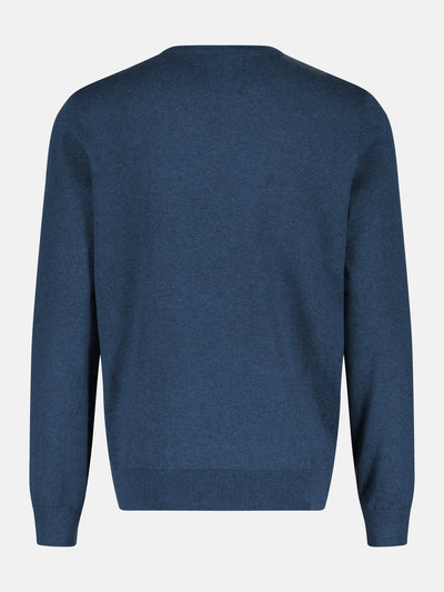 Rundhalspullover in Flachstrickqualität - LERROS