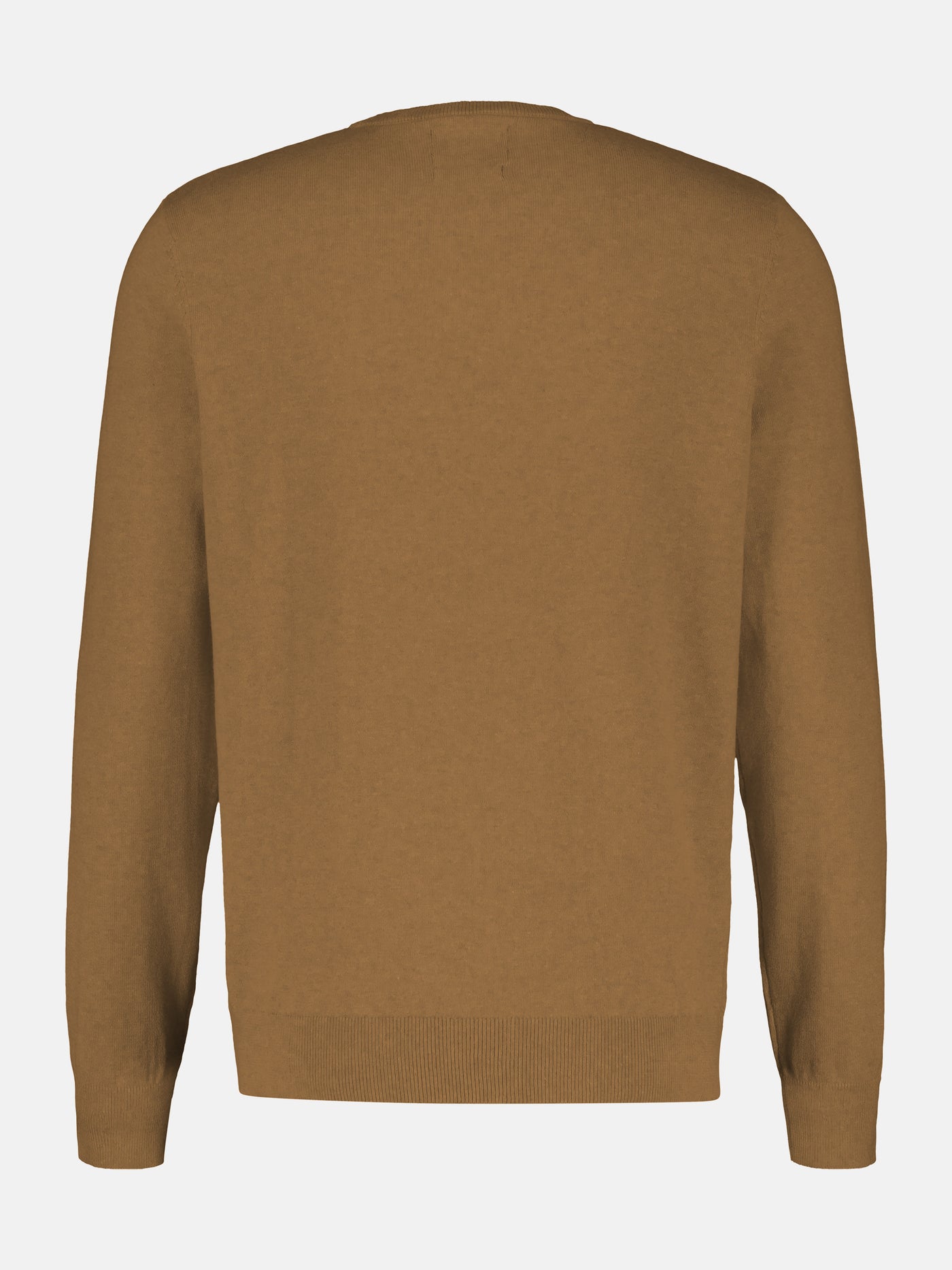 Rundhalspullover in Flachstrickqualität - LERROS