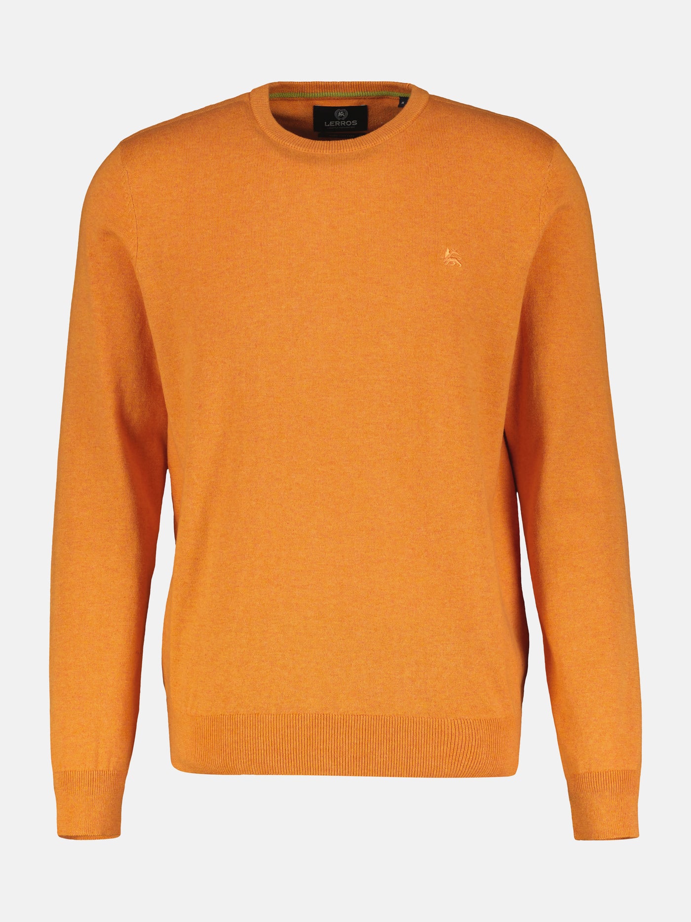 Rundhalspullover in Flachstrickqualität - LERROS